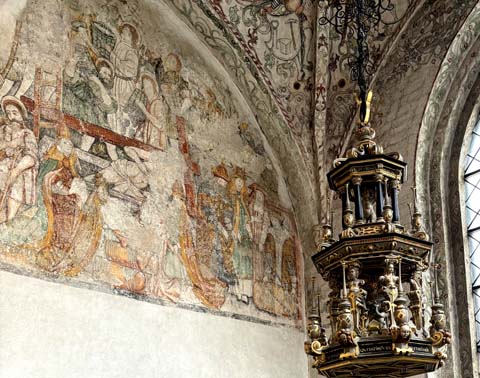 Kalkmalereien in der Sankt Petri Kirche in Malmö Kalkmalereien aus der katholischen Zeit Schwedens